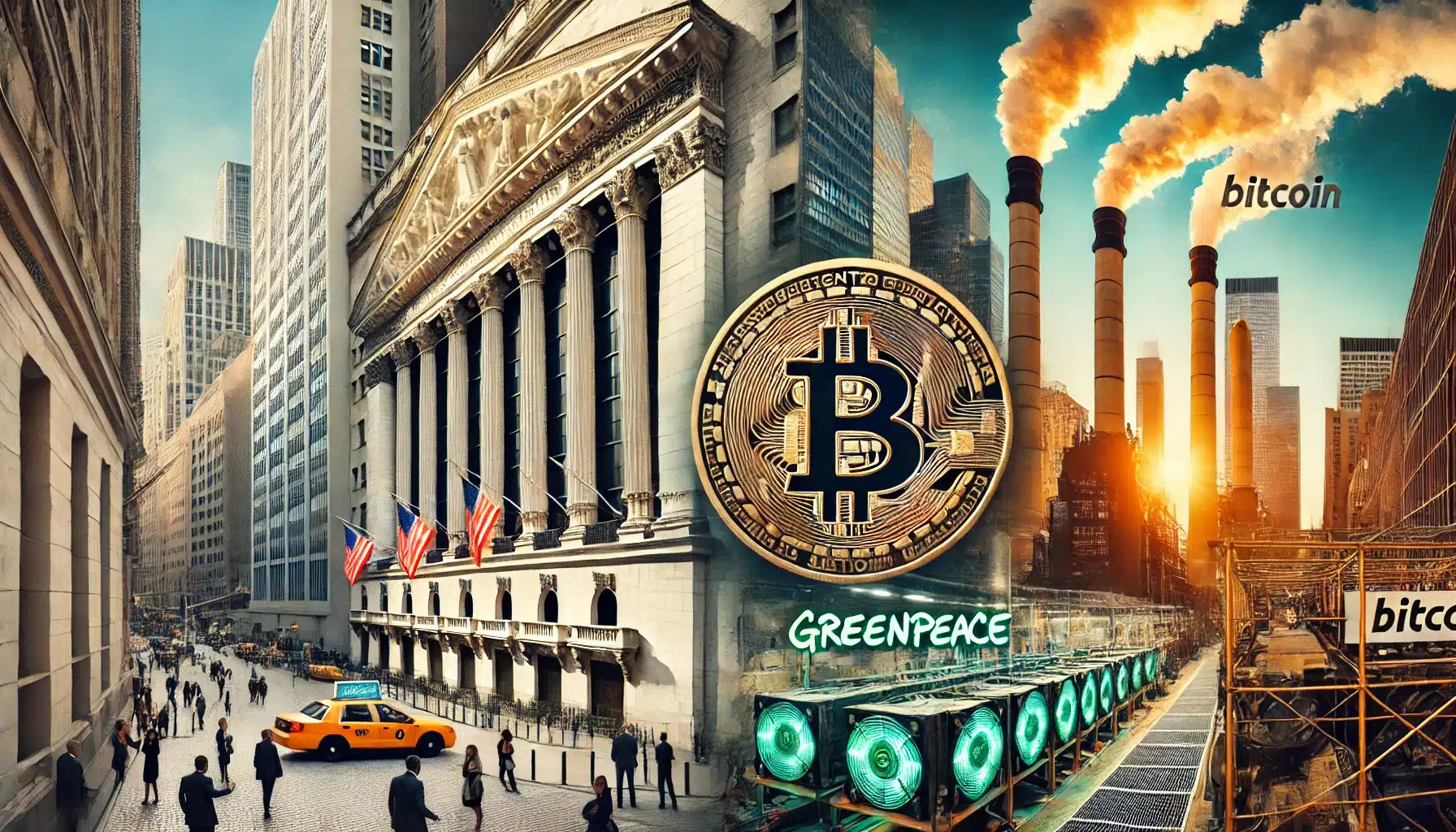 Greenpeace Calls for Wall Street Accountability in Bitcoin Mining Emissions - Tokenhell Greenpeace Calls for Wall Street Accountability in Bitcoin Mining Emissions
