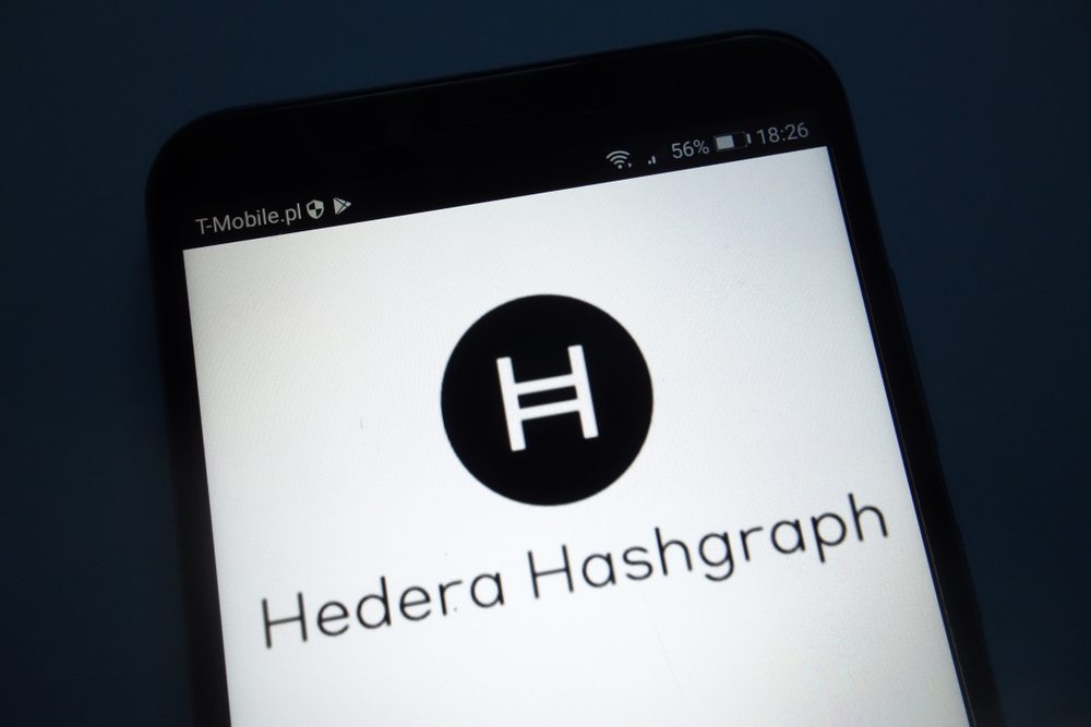 Konskie,,Poland,-,September,22,,2018:,Hedera,Hashgraph,Logo,On - Tokenhell