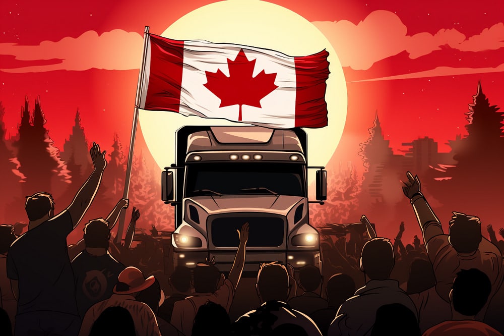 Canada crypto cryptocurrency regulations donations Judge Court case truckers protest - Tokenhell