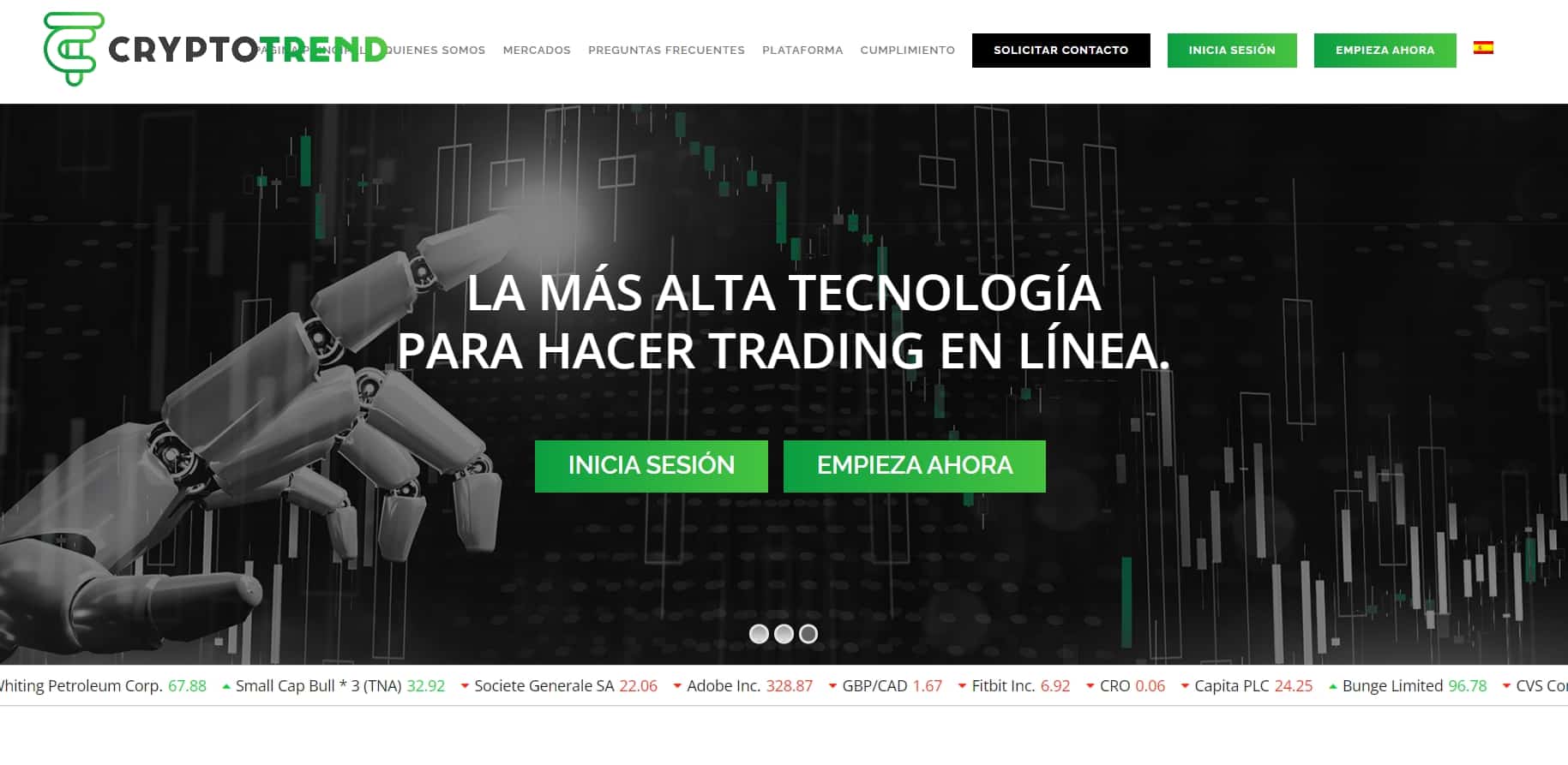 Crypto-Trend-pagina-principal - Tokenhell Crypto Trend página principal