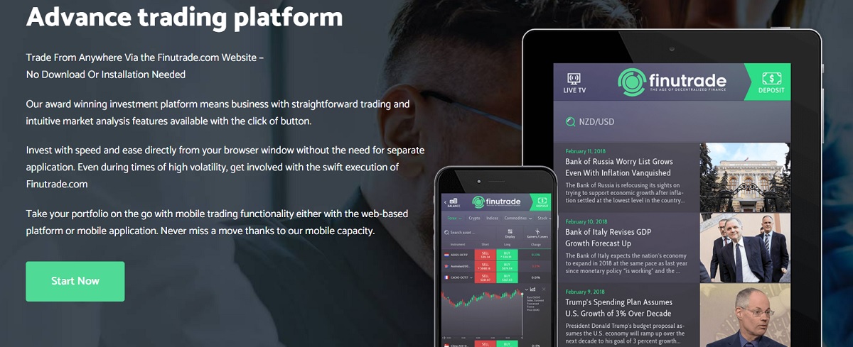 FinuTrade Plataforma de negociación