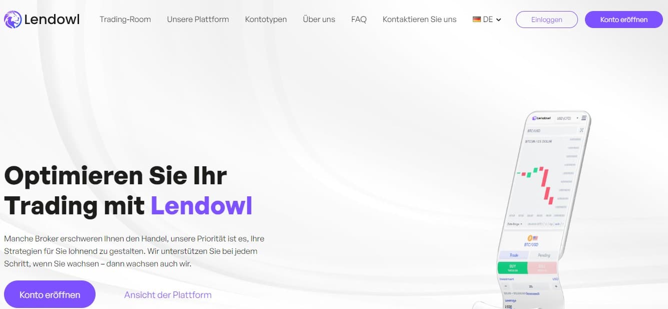 Lendowl-website-DE - Tokenhell Lendowl website