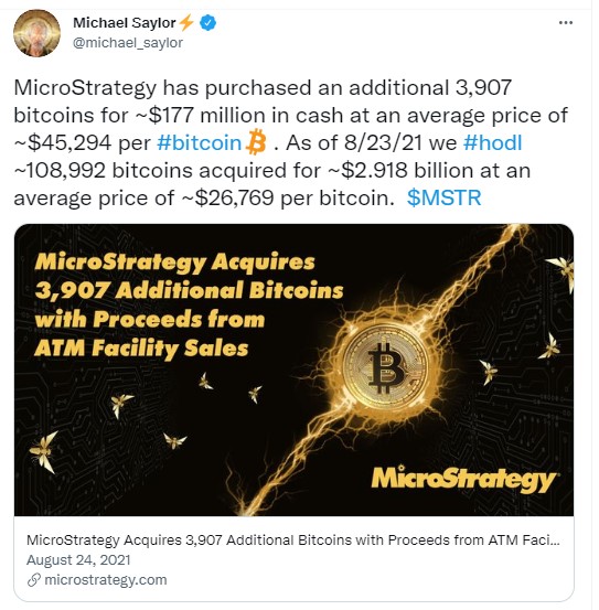 Micheal-Saylor-Bitcoin-Purchase-Announcement - Tokenhell