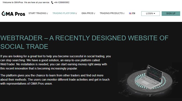 GMA Pros webtrader
