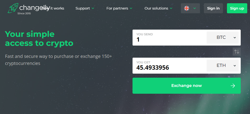 best-cryptocurrency-exchanges-2019-changelly - Tokenhell