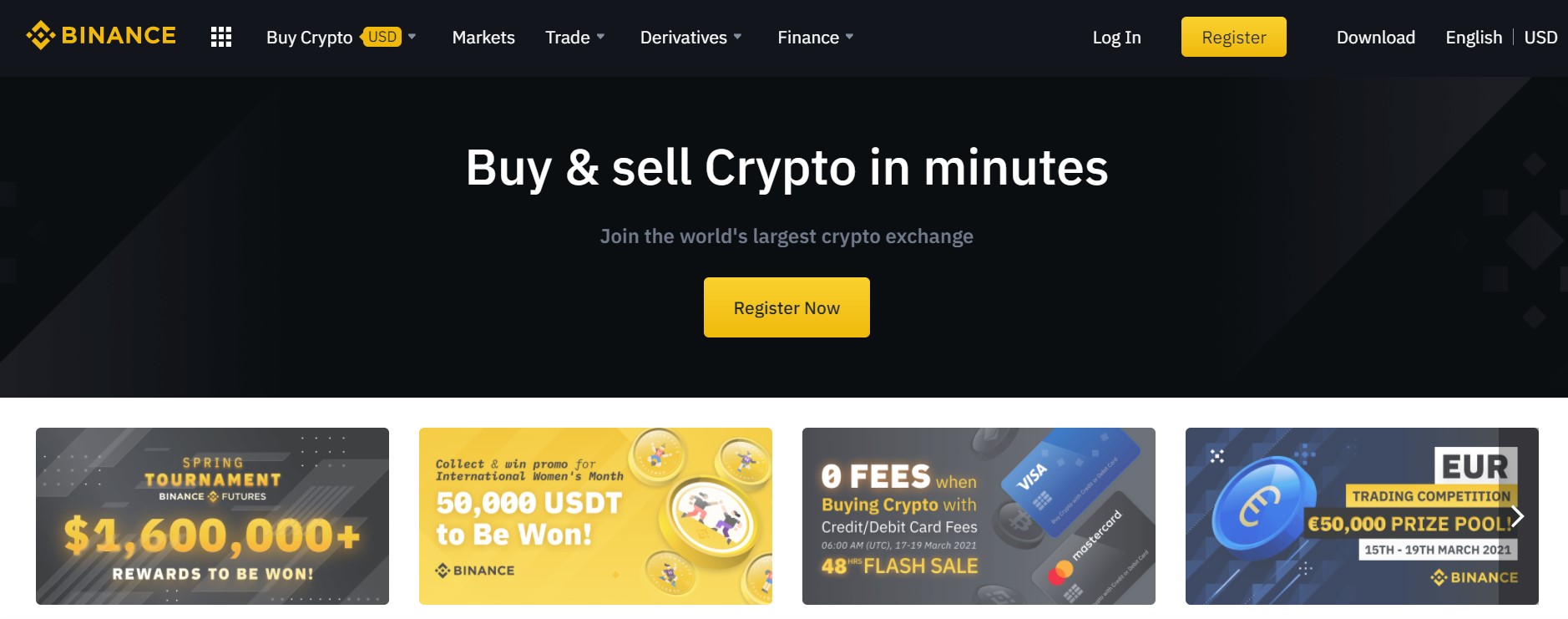 binance - Tokenhell Binance website