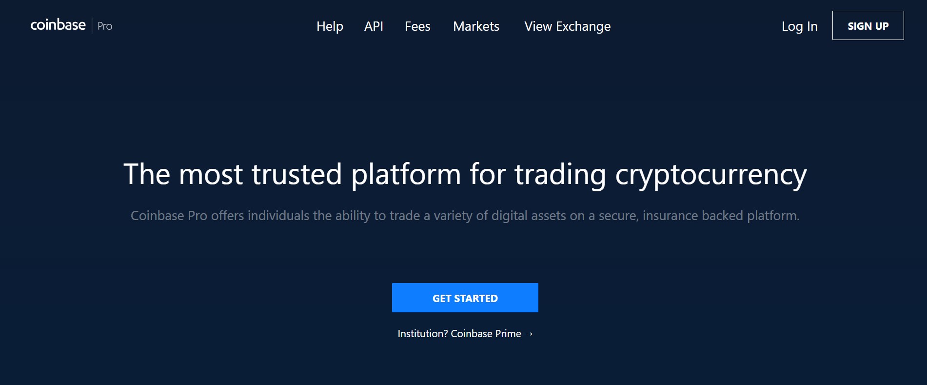 coinbase-pro - Tokenhell Coinbase Pro website