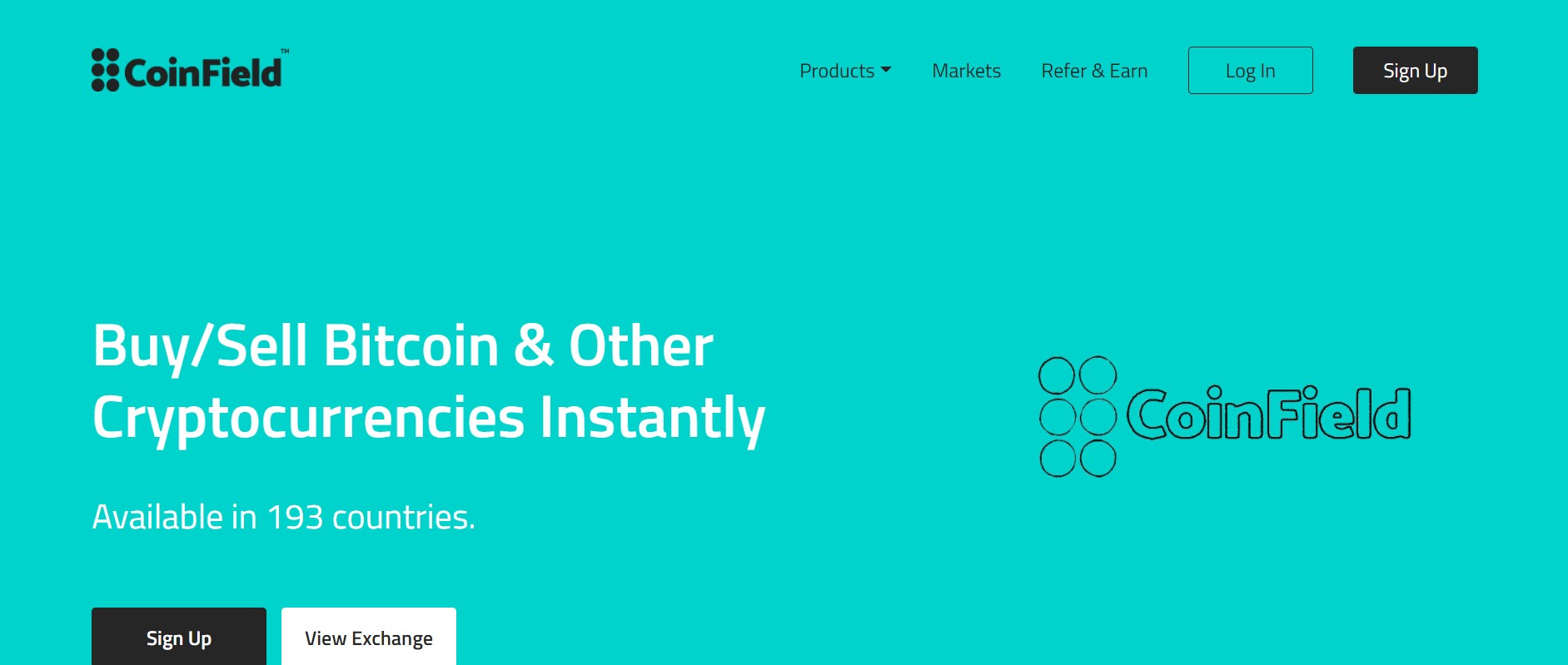 Coinfield website