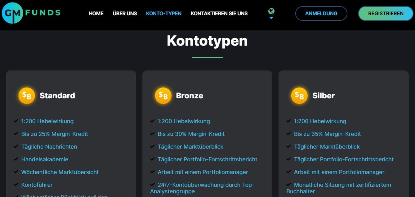 GMfunds Accounts