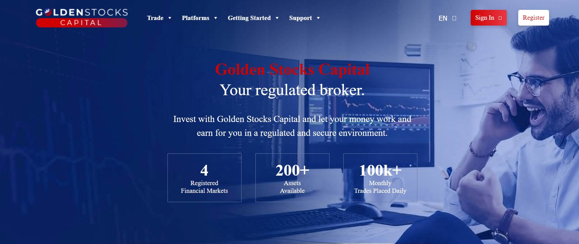 golden-stocks-capital - Tokenhell Golden Stocks Capital website