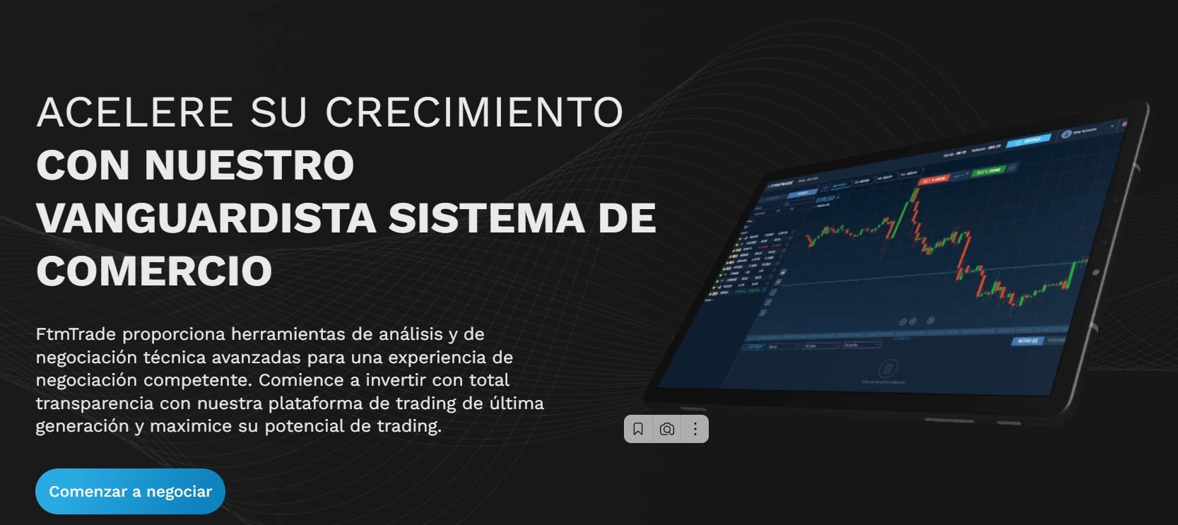 FTM Trade homepage