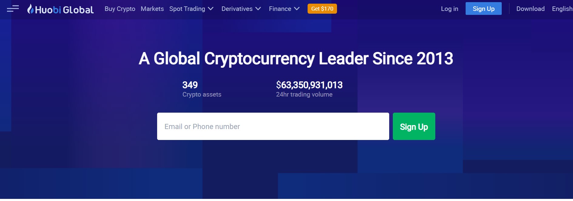 Huobi website