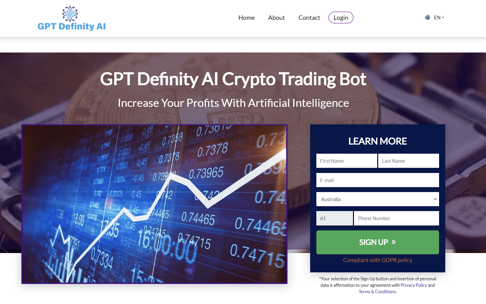 GPT Definity AI sign up - Tokenhell GPT Definity AI sign up