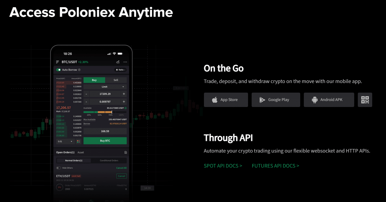 Poloniex app