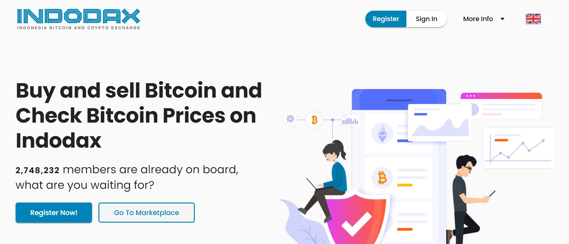 Indodax website