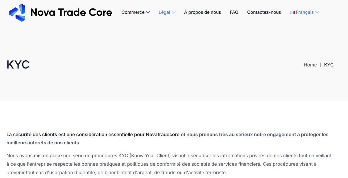 Novatradecore KYC Policy Compliance - Tokenhell Novatradecore KYC Policy Compliance