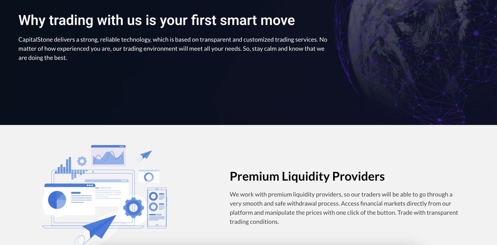 Capital Stone trading advantages schreenshot - Tokenhell Capital Stone trading advantages schreenshot