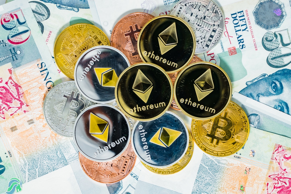 Bitcoin,Cryptocurrency,And,Ethereum,Coins,On,Top,Of,Singapore,Dollar - Tokenhell