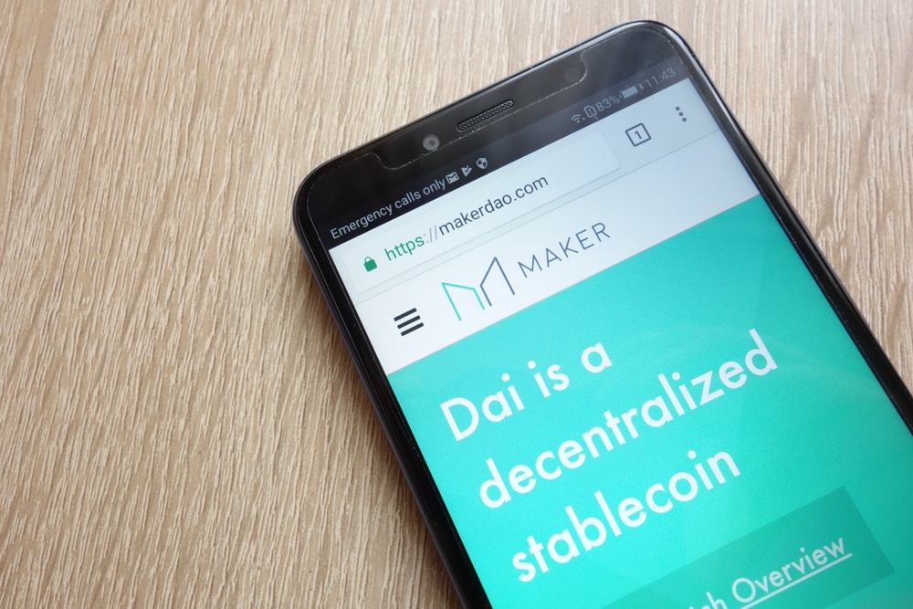 Konskie,,Poland,-,July,01,,2018:,Maker,(mkr),Cryptocurrency,Website - Tokenhell
