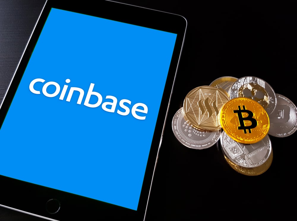 Coinbase,Cryptocurrency,Exchange,Logo,On,Ipad,Smart,Device,With,Stack - Tokenhell