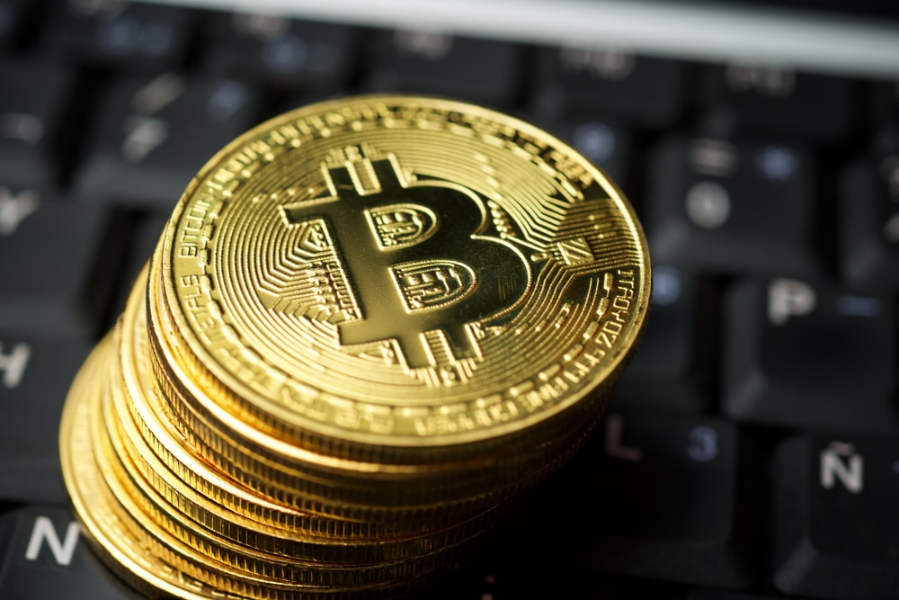 Bitcoins,On,A,Keyboard,Computer. - Tokenhell