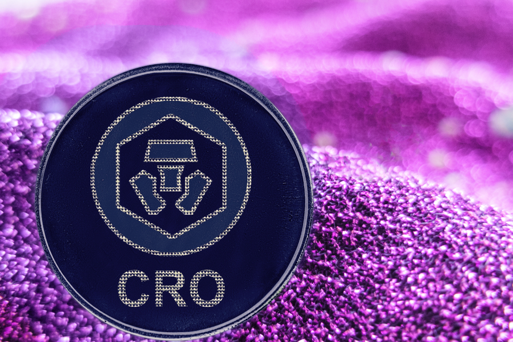 Token,Cryptocurrency,Crypto,Com,Chain,And,Neon,Fabric,Background.,Cro - Tokenhell