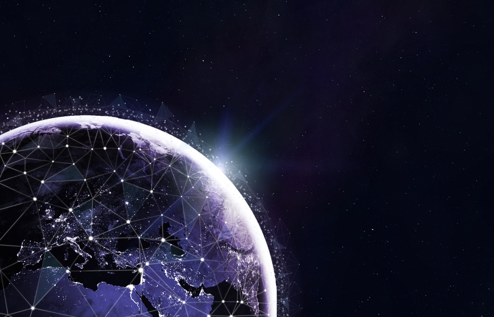 Blockchain,Cryptocurrency,Technology,,iot,Or,5g,Concept.,Global,Telecommunication,Network - Tokenhell