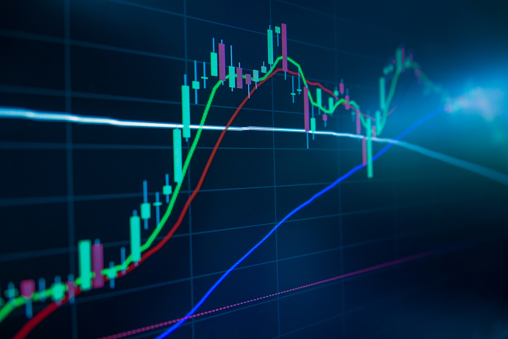 Blue,Stock,Exchange,Market,Trading,Graph,On,Screen,Monitor,For - Tokenhell