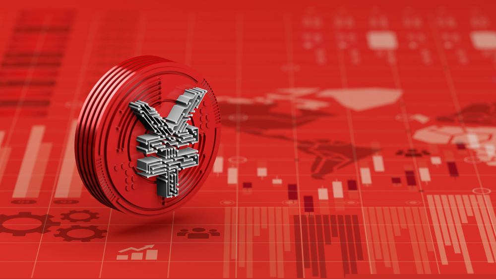 New,Yuan,Digital,Currency,Of,China,On,Red,Economy,Graph - Tokenhell