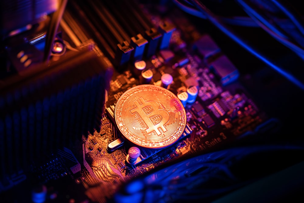 Bitcoin,Cryptocurrency,Coin,On,A,Pc,Computer,Motherboard,,Crypto,Currency - Tokenhell