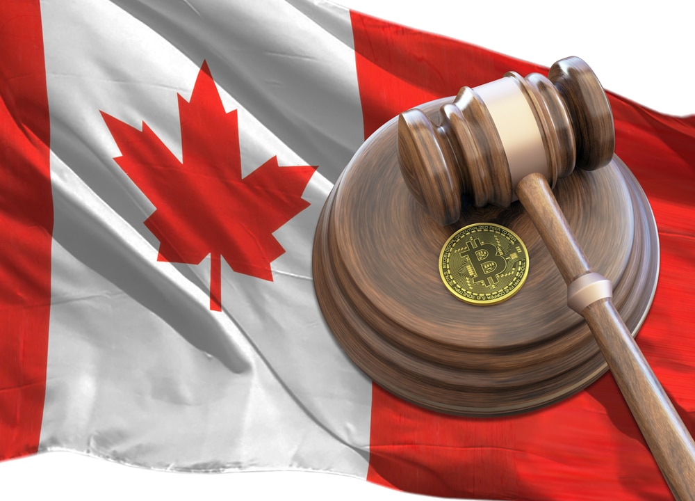 Bitcoin,And,Judge,Gavel,Laying,On,Flag,Of,Canada.,Bitcoin - Tokenhell