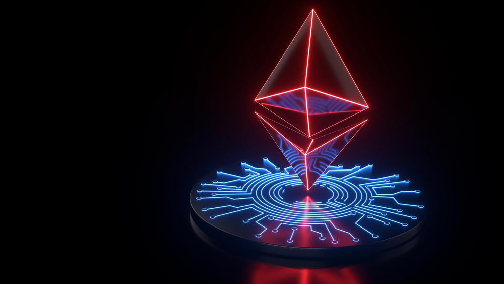 Ethereum,(eth),Coin,Symbol,With,Red,And,Blue,Neon,Ligths - Tokenhell
