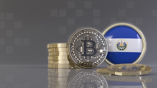 3d,Rendering,Of,Some,Metallic,Bitcoins,In,Front,Of,An - Tokenhell