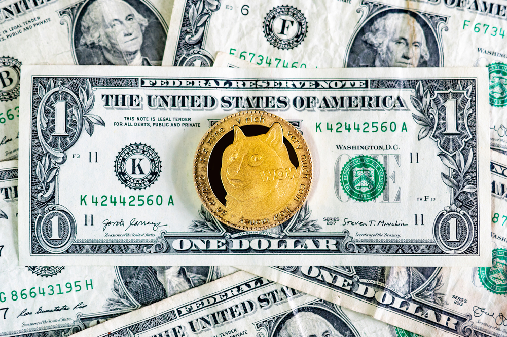 Gold,Dogecoin,On,One,Dollar,Banknotes.,Doge,Road,To,1 - Tokenhell