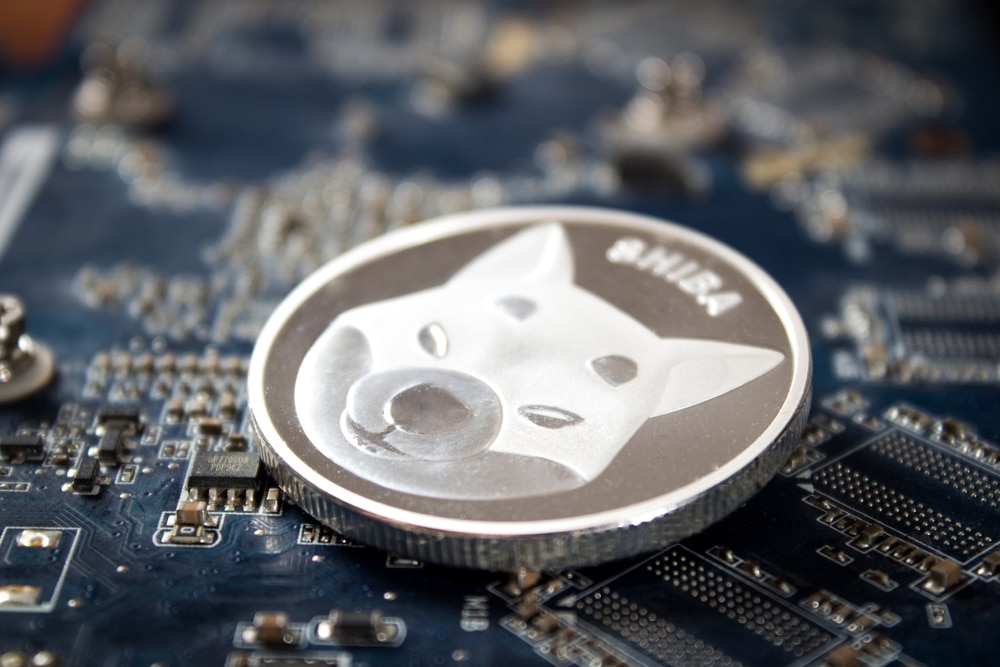 One,Silver,Shiba,Inu,Coin,Laying,Over,Graphic,Videocard - Tokenhell