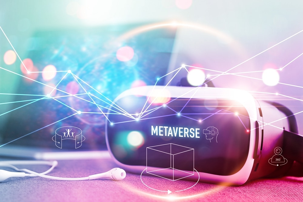 Metaverse,Technology,Concept,,Vr,Virtual,Reality,Goggle,On,Colorful,Background, - Tokenhell