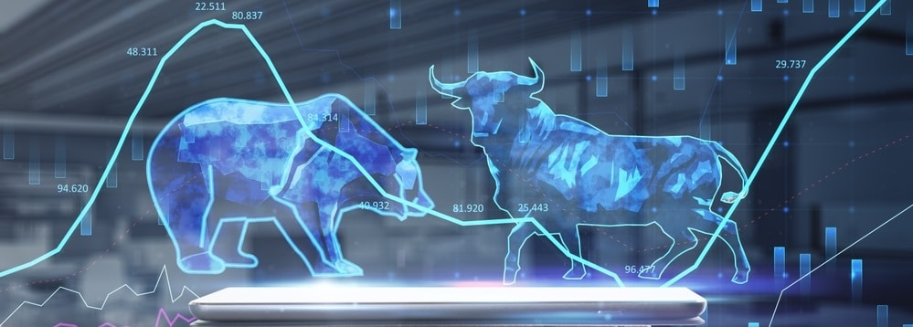 The,Bulls,And,Bears,Struggle.,Equity,Market,Illustration.,Close,Up - Tokenhell