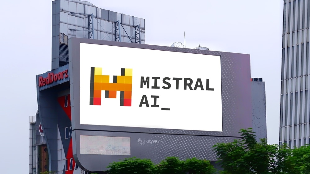 Jakarta-February282024MistralAiLogoSeenOnBillboard - Tokenhell Mistral Nets $644M Funding in $6B Valuation Amid Open-Source AI Boom