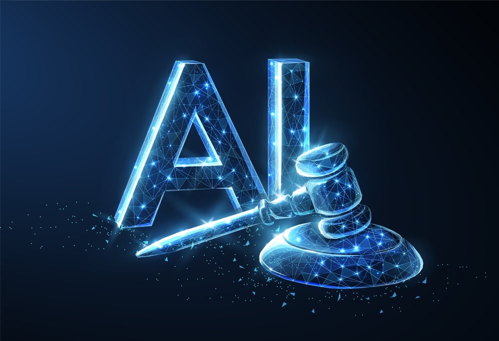 AiAndLawSymbolizingTheJudicialLawSystemAndArtificial - Tokenhell Pope Francis Urges G7 Leaders to Restrict Use of AI War Weapons