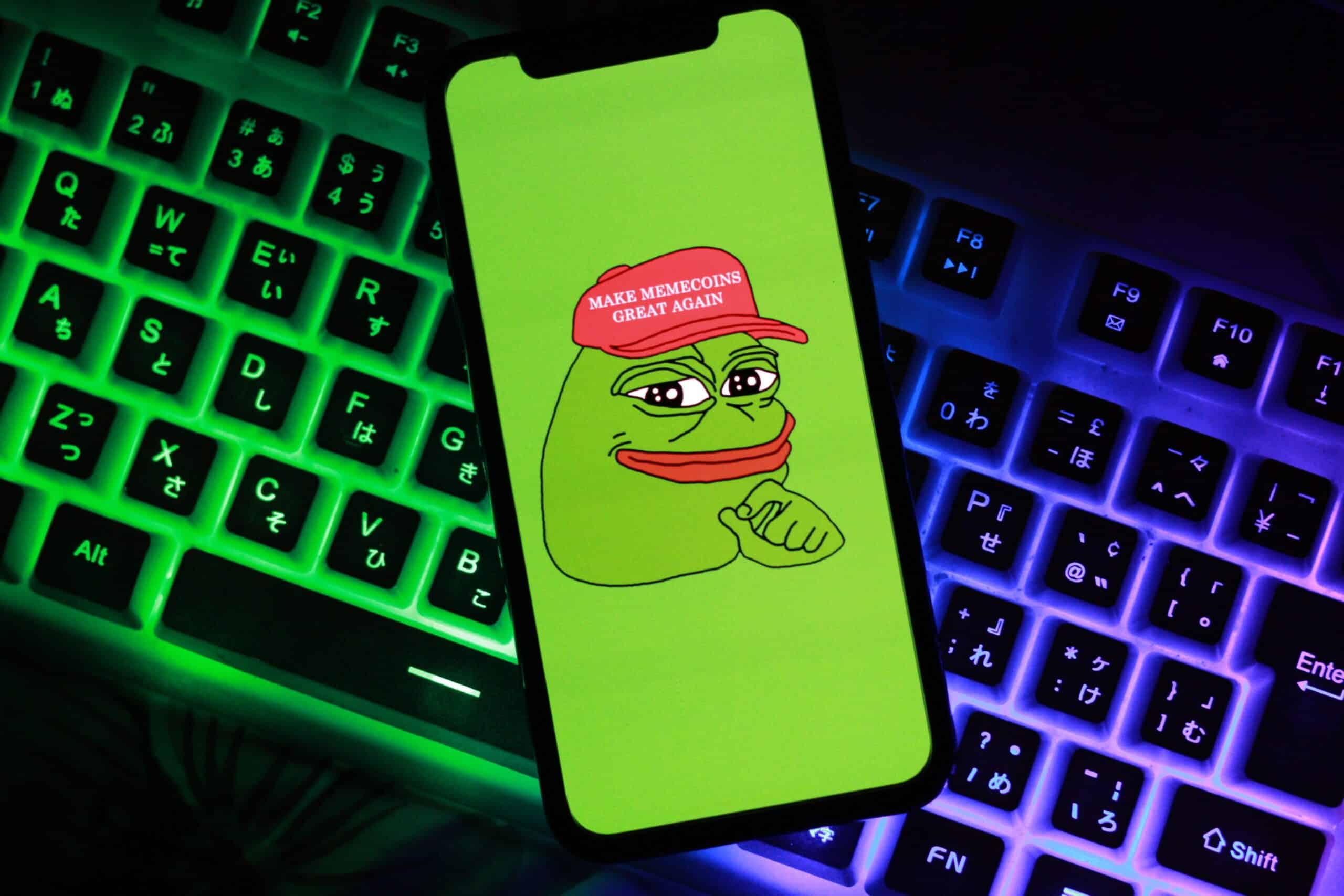 PepeCryptocurrencyPepeTokenCryptocurrencyLogoIsDisplayedOnSmartphone - Tokenhell PEPE Coin Hits All-Time High Fueled by Bullish Sentiment Around Ether ETF: What’s Next?