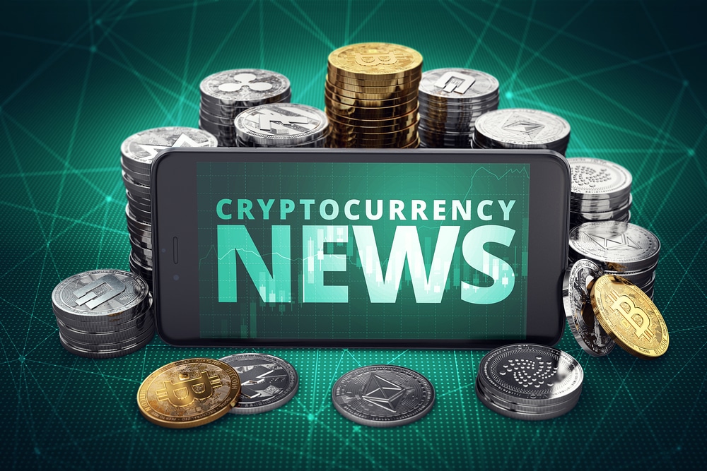 CryptocurrencyNewsTextOnSmartphoneScreenSurroundedByPilesOf - Tokenhell This Week in Crypto: US-Listed Bitcoin and Ethereum ETFs Process $35B Net Inflows in 2024