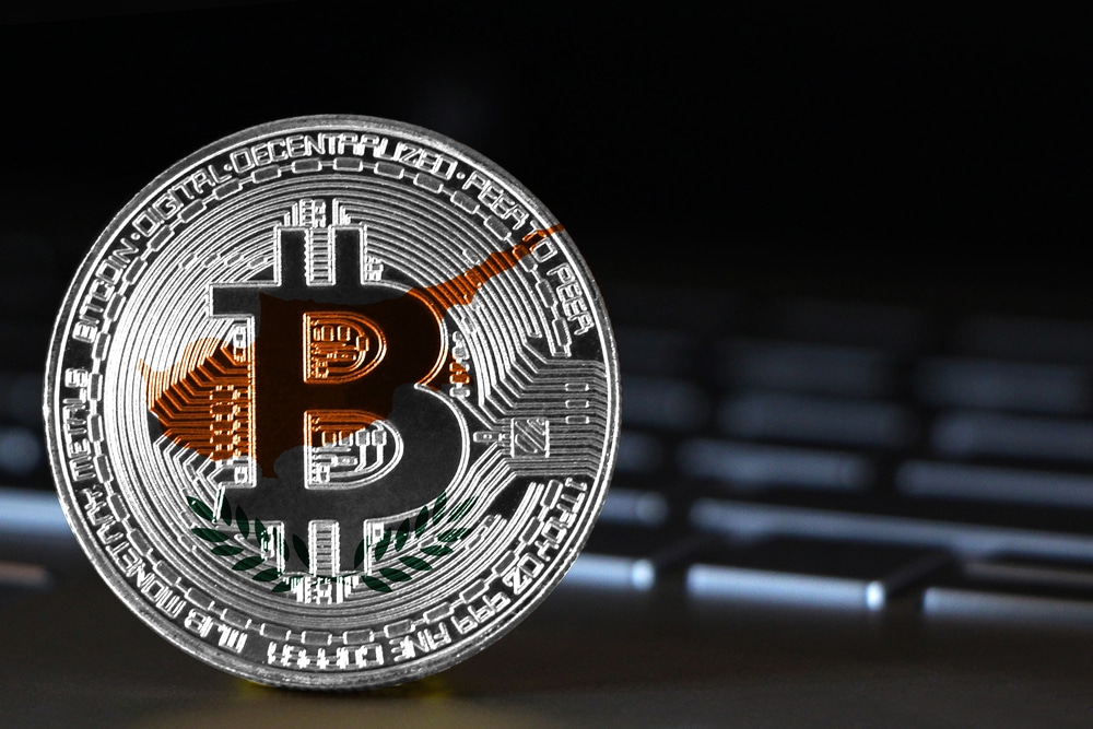 Bitcoin,Close-up,On,Keyboard,Background,,The,Flag,Of,Cyprus,Is - Tokenhell