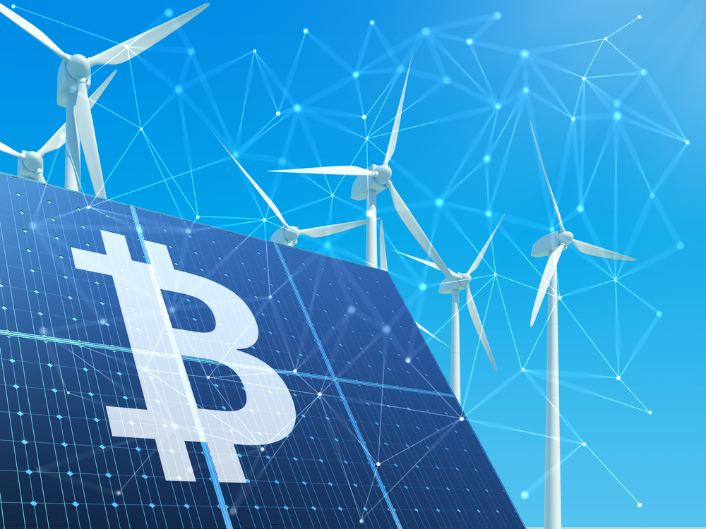 Business,Model,Of,Solar-powered,Bitcoin,Mining.,3d,Illustration. - Tokenhell