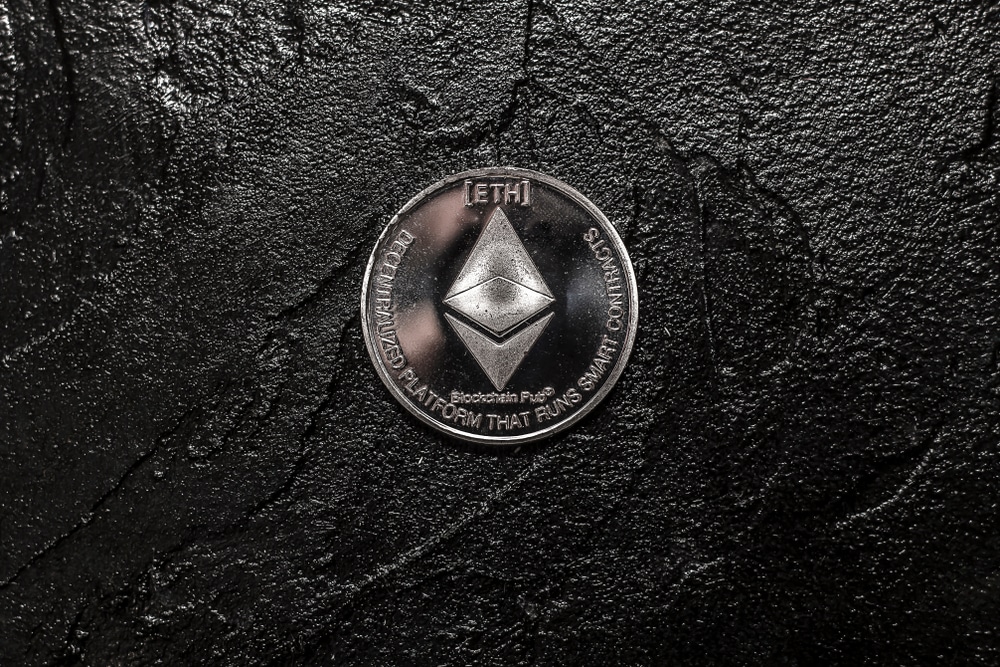 SilverCoinEthereumOnABackgroundOfADarkStone - Tokenhell