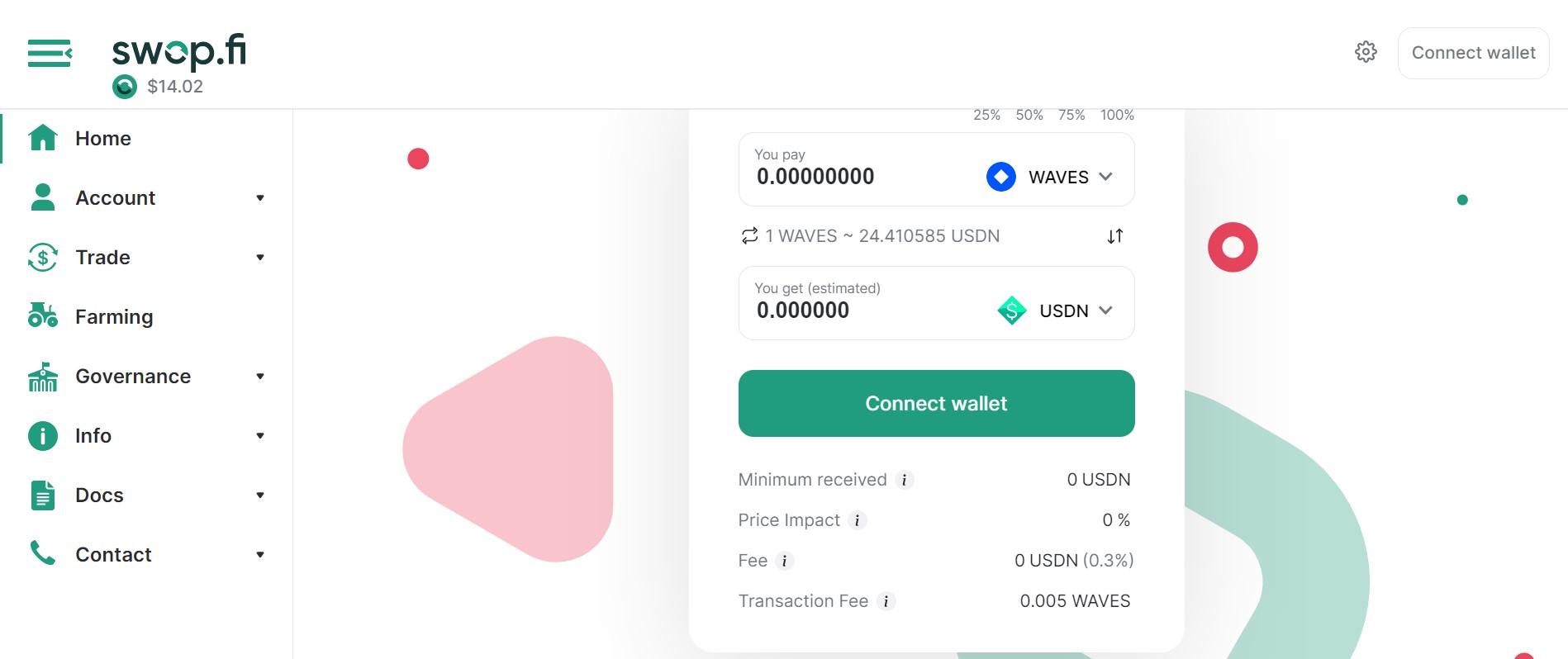 website-121 - Tokenhell Swop.fi website