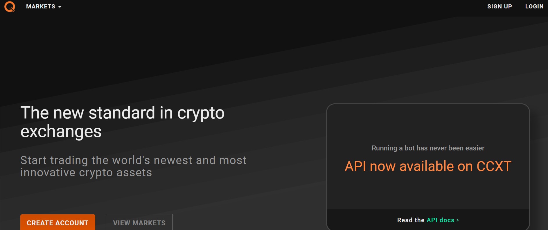 qTrade website