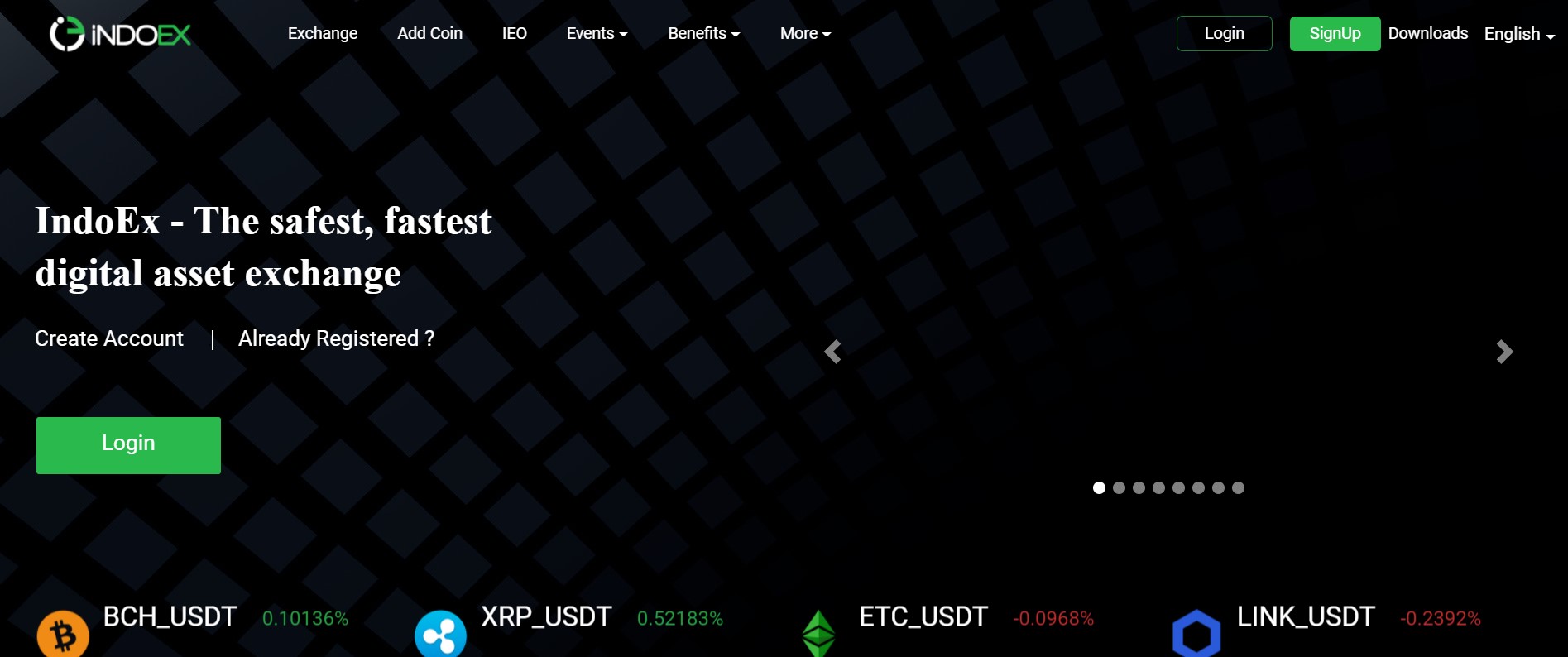 IndoEx website
