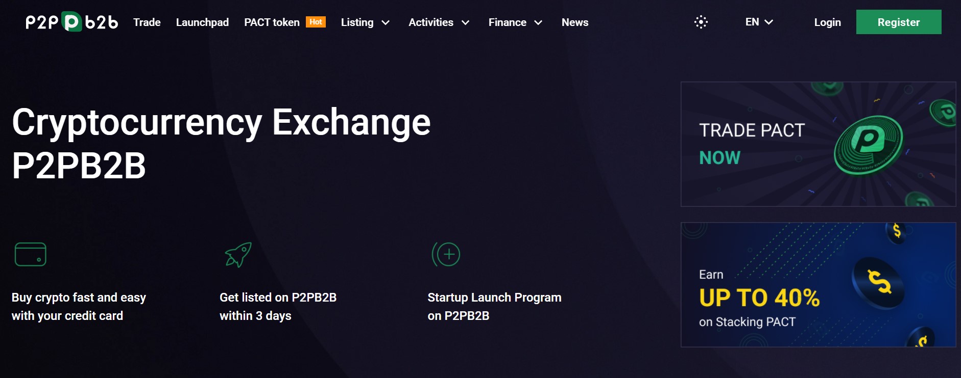 P2PB2B website