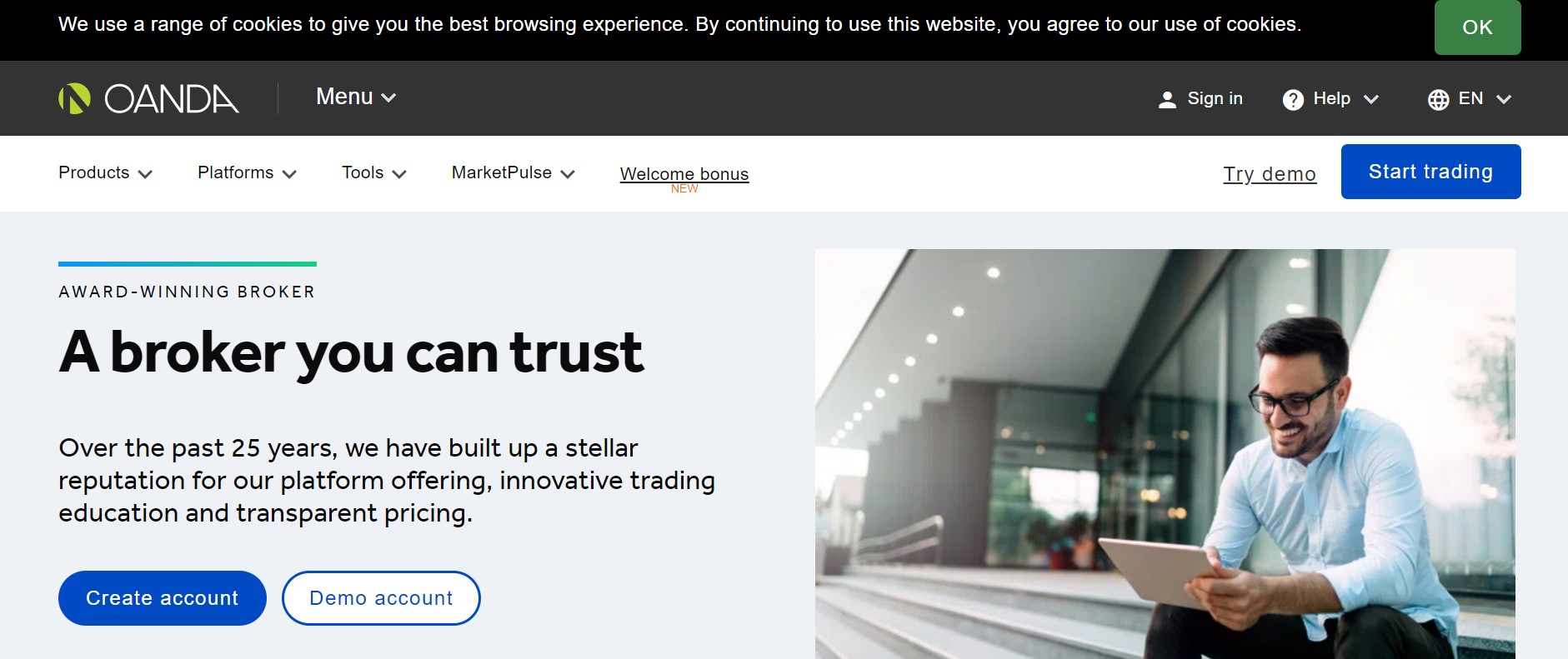 website-218 - Tokenhell OANDA website