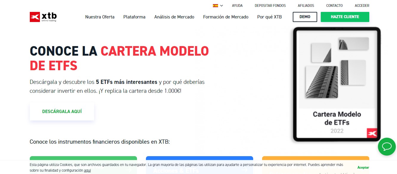 XTB website